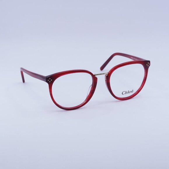 🕶️ New Chloe CE2690 606 Eyeglasses - Burgundy Frame 53mm - Picture 5 of 9